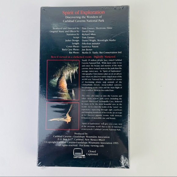 Carlsbad Caverns Spirit Of Exploration VHS Guadalupe Mountains Association Video - Picture 2 of 4